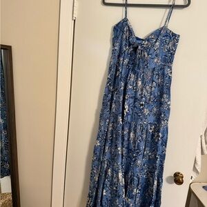 Floral Blue Maxi Dress